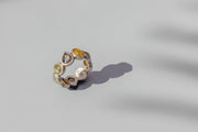Todd Reed ring with Fancy cut diamonds (5.37ctw), rose cut diamonds(2.69ctw), and Palladium